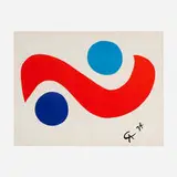 Alexander Calder, Skybird (from the Flying Colors series), 1974, lithograph in colors