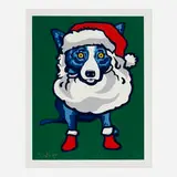 Ho Ho Ho by George Rodrigue, 2000, screenprint in colors, sold Nov 2023