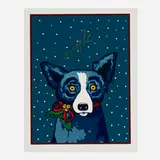 Paper, Ribbons and Me (sample) by George Rodrigue, 2000, screenprint in colors, sold Nov 2023