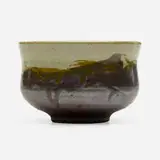 Tea bowl by Toshiko Takaezu, c. 1982, glazed porcelain, sold Nov 2023