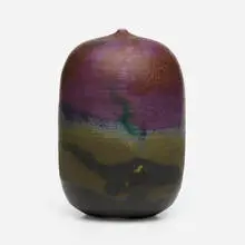 Toshiko Takaezu, Untitled, c. 1994, glazed porcelain