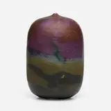 Untitled by Toshiko Takaezu, c. 1994, glazed porcelain, sold Nov 2023