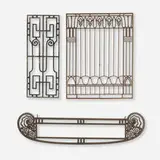 Modern, Collection of three decorative grates