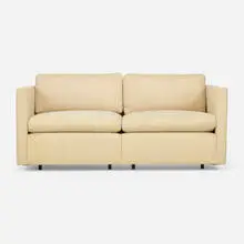 Charles Pfister, Pfister settee, 1971, upholstery, enameled steel