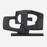 Dorothy Dehner, Formulation, 1969, cast stoneware with black patina