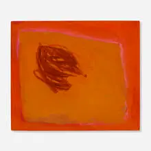 Rex Ashlock, Orange Composition, 1963, gouache on paper