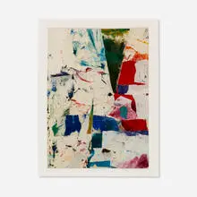 Solomon Ethe, Abstract Composition, 2013, mixed media collage on paper