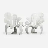 Yves Boucard, Armchairs, pair, 2004, polychromed composite