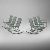 McKinnon and Harris, McNeil rocking chairs, set of six, 2011, powder-coated aluminum