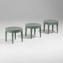 McKinnon and Harris, Wyatt occasional tables, set of three, 2006, powder-coated aluminum