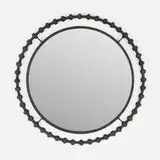 Laurent Chauvat, Mirror, 2017, patinated iron, mirrored glass