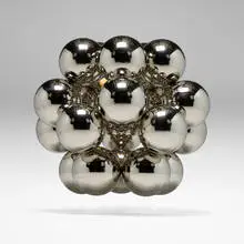 Marcel Simons, Dodecaëder light sculpture, stainless steel