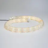 Boalum lamp by Livio Castiglioni and Gianfranco Frattini, internally lit plastic tubing, sold Nov 2023