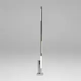 Robert Sonneman, Floor lamp, c. 1975, chrome-plated steel