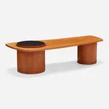 Rs Associates, Martini coffee table, 1967, teak, laminate