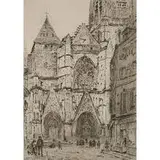 John Marin, Meaux Cathedral II, 1907