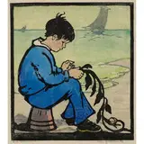 Sea Treasure (from Let's Play suite), 1920 by Frances Hammell and May Gearhart, sold Mar 2021