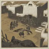 Gustave Baumann, An Eagle Ceremony at Tesuque Pueblo, 1932