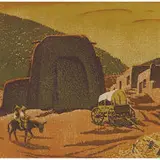 Gustave Baumann, Cordova Plaza, 1943
