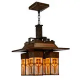 The Handel Lamp Co., four-light hanging light fixture / chandelier, #5213
