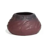 Van Briggle Pottery, earthenware vase with repeating cyclamen decoration