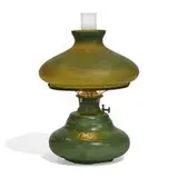 table lamp with shade, #2325 by Hampshire Pottery & The Handel Lamp Co., sold Mar 2021