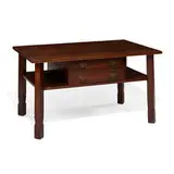 Arts & Crafts, inlaid desk