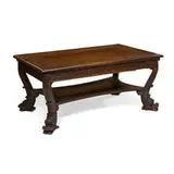 attribution Karl Arthur von Rydingsvärd, library table with a blind drawer