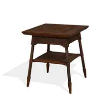 Aesthetic Movement tea table with a blind drawer by Cincinnati Art-Carved, sold Mar 2021