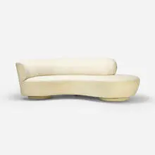 sofa by Vladimir Kagan, upholstery, sold Apr 2018