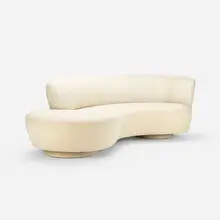 sofa by Vladimir Kagan, upholstery, sold Apr 2018