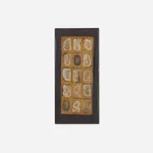Untitled by Leon Polk Smith, 1953, hot match drawing on film mounted to board, sold Apr 2018