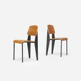 Jean Prouvé, Standard chairs, pair