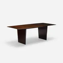 dining table, model 5640 by Edward Wormley, 1954, lacquered mahogany, brass, sold Apr 2018