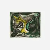 Pennerton West, Troll in the Grain, 1952, etching on paper