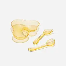 Eva Zeisel, Cloverware serving set, 1947, acrylic plastic