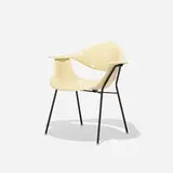 DFH chair by George Nelson & Associates, 1962/63, molded fiberglass, enameled steel, rubber, plastic, sold Mar 2018