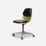 Charles and Ray Eames, PSCC-4, 1962, molded fiberglass, cast aluminum, vinyl, enameled steel, rubber