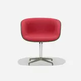 La Fonda armchair by Charles and Ray Eames, 1961, molded fiberglass, cast aluminum, Alexander Girard upholstery, rubber, plastic, sold Mar 2018