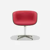 La Fonda armchair by Charles and Ray Eames, 1961, molded fiberglass, cast aluminum, Alexander Girard upholstery, rubber, plastic, sold Mar 2018