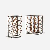 Arthur Umanoff, wine racks, set of two
