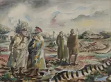 Eric Dawson, Untitled, 1944 pen and ink and watercolour 22.5 x 30.5cm .