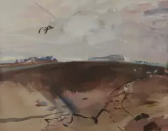 Nicky Loutit, Untitled, watercolour and bodycolour 53.5 x 68cm .