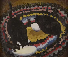 Joan Warburton, Untitled, oil on canvas 30 x 35cm .