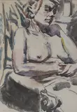 George Hooper, Untitled, pen and ink and watercolour 57 x 67cm Provenance: Sally Hunter Fine Art