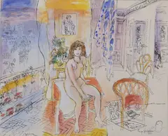 Roy Spencer, Untitled, watercolour and bodycolour 35.5 x 44.5cm .