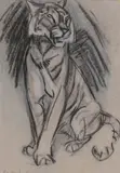 Elsie Marion Henderson, Untitled, both conte and pastel 28 x 20cm and 16.5 x 32cm (2) .