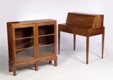 Cotswold school, A walnut desk,, A walnut desk,