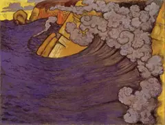 Georges Lacombe, Lame violette, 1896, Öl auf Leinwand. Doubliert