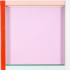 Imi Knoebel, Permanentmagenta, 1993, Acryl auf Aluminium und Holz